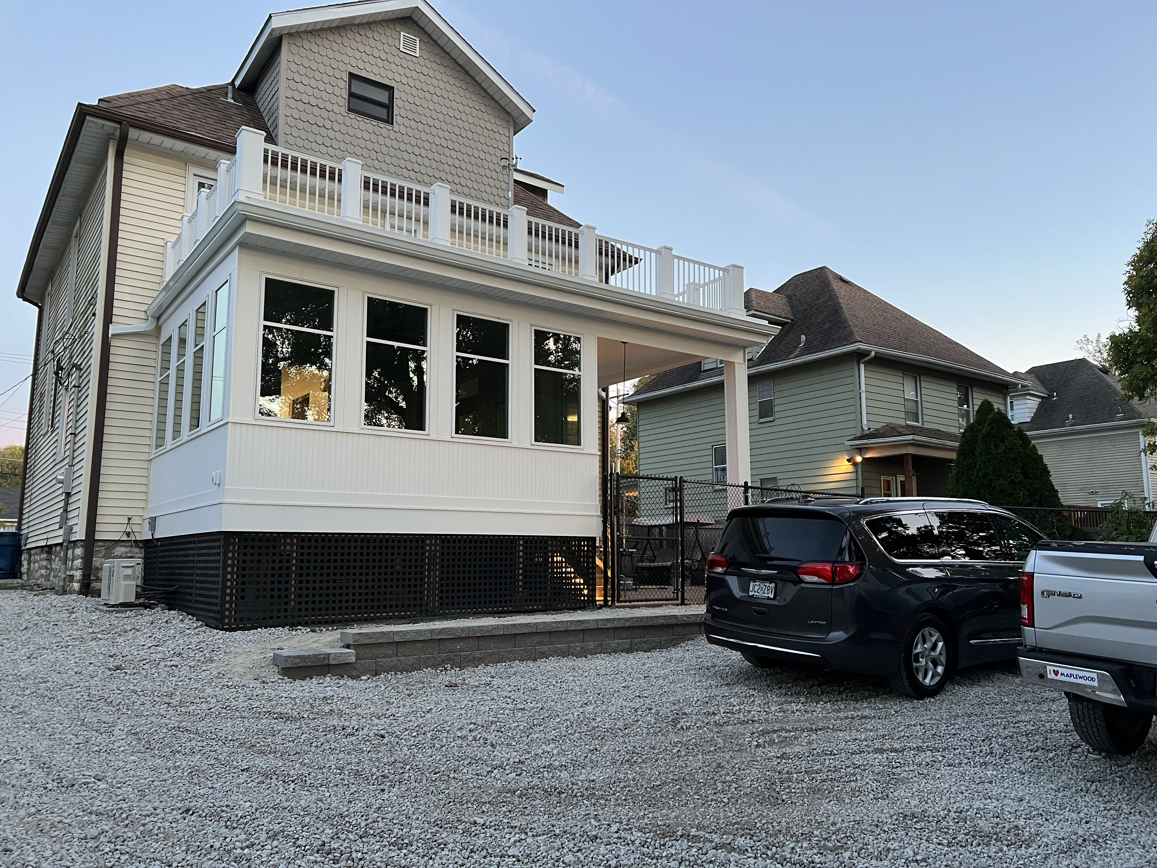 Exterior after addition